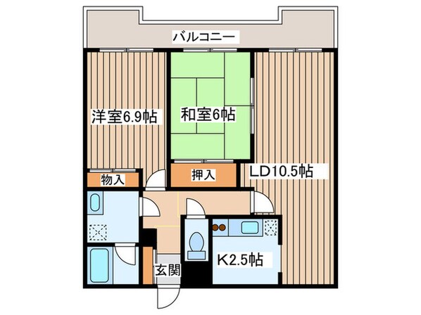 アルファスクエア円山の物件間取画像